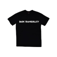 Stoned&Fame Dark Tranquillity Baskılı Unisex %100 Pamuk Siyah T-shirt SIYAH