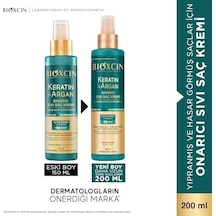 Keratin & Argan Onarıcı Sıvı Saç Bakım Kremi 200 Ml - Yıpranmış Ve Hassas Saçlar