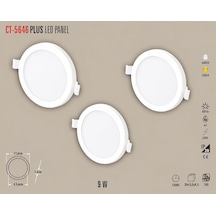 Ct-5646 9w Ayarlanabilir Slim Led Panel Spot Sıva Altı Armatür 6400k Çok Renkli