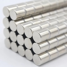 Lb 100 Adet 4x4 Mm Yuvarlak Neodyum Mıknatıs N35 Güçlü Magnet Nikel Kaplama Çok Renkli