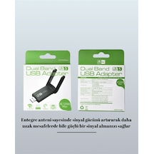 Tak-çalıştır Özellikli Çift Bant Wifi Adaptör 1200 Mbps Tkdytgscıggjvvpb695