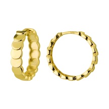 Goldkupe 14 Ayar Altın Pul Halka Küpe 4,33 Gr-6425