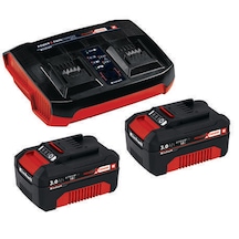 Einhell 18V 3.0 Ah Starter Kit 2x3.0 Ah & Twincharger Kit - 4512083