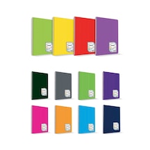 Çınar Colormaxı A5 96 Yp Çizgili Pp Kapak Spiralli Defter 73504- 12 Adet Çeşitli Renk Ve Desen