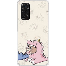 Xiaomi Redmi Note 11s Uyumlu Şeffaf Kılıf Couple Jerry 2 Tasarımlı