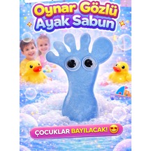 5 Adet Oynar Gözlü Ayak Sabun El Yapımı Gliserinli Çocuk Sabunu Eğlenceli & Hediye Seti