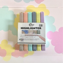 Ayrex Kare Tip 6 Lı Highlighter Fosforlu Kalem Morandi Serisi Genel