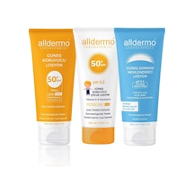 Alldermo Aile Boyu Güneş Koruma 3'lü Losyon Seti 3 x 200 ML
