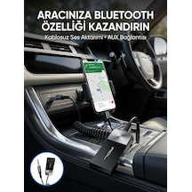Araç Ve Ev Ses Sistemleri İçin Bluetooth Aux Adaptörü 3855796