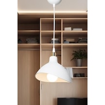 Ag Lightdesign Beyaz Sarkıt Avize Yatak Odası Salon Mutfak Koridor Lamba 22 Agnm44 Açık Lacivert