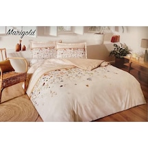 Özdilek Ranforce Çift Kişilik Nevresim Takımı Krem Marigold