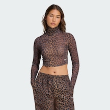 Adidas Leopar Kadın Tişört C-adıjw2772b30a00 Kahverengi