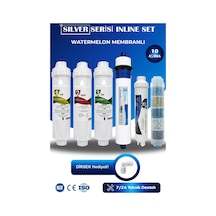 WaterMelon Kapalı Kasa Su Arıtma Cihazı Yeni Seri İnline 5 Aşamalı NSF'Lİ 80 GPD Vontron Membranlı Fitre Seti