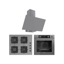 Ferre Fryart-Steamart SC Serisi Gri 3'lü  XE64CPR-SC208-D079 Ankastre Set