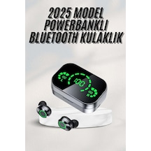 Yeni Nesil Bluetooth Kulaklık Çağrı Cevaplayabilen Dijital Göstergeli Powerbankli - Diğer