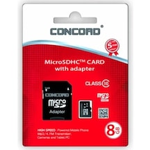 Concord Hafıza Kartı 8GB C-M8 Yüksek Hız