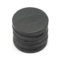 Ø19x3 Mm Yumuşak Ferrit Süsleme Mıknatısı - Esnek Siyah Mıknatıs 100 Adet