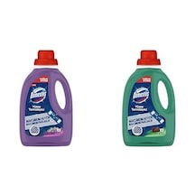 Domestos Yüzey Temizleyici Çiçekleri Maksimum Hijyen Tüm Yüzeyler İçin Yüzey Temizleyici 1500 Ml Ve Domestos Yüzey Temizleyici Yoğun Kıvam Çam 1500 Ml 1000'li Set