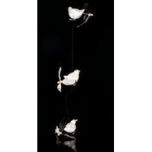 Ahşap Hayvan Figürlü Rüzgar Çanı Model 1 Çok Renkli