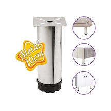 Metal Ayarlanabilir 10 Cm Krom Destek Ayağı Mobilya Kanepe Baza Koltuk Dolap Sehpa Tv Ünitesi Ayağı