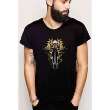 Diablo Book Of Cain Baskılı Siyah Erkek Tshirt