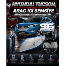 Hyundai Tuscon Araç Ön Cam Güneşliği Katlanabilir Şemsiye Oto Güneşlik Uv Korumalı Gölgelik Araba Oto Şemsiyesi