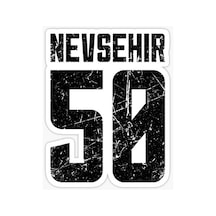 50 NEVŞEHİR Sticker Yapıştırma Oto Etiket 17cm