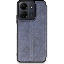 Ilkeshop Newface Xiaomi Redmi 13c Kılıf Flip Cover - Lacivert