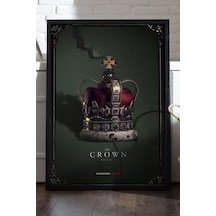 The Crown Siyah Ahşap Çerçeveli Poster, Film Duvar Tablosu