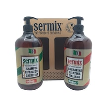 Sermix Italyan Jel Keratin Şampuan 1 L + Brezilya Fön 1 L