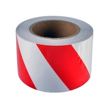 Carub Fosforlu Bant Çapraz 9,2 Cm X 25 Mt Kırmızı-Beyaz Br2406101