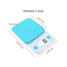 Willowhaven Mavi Elektronik Terazi, Renkli Tasarım, Lcd Ekran, 7 Birim Çevirme, 3kg Kapasite Mavi