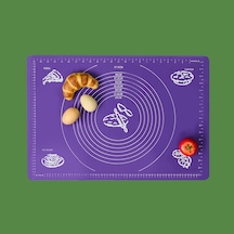 Mienn Silikon Hamur Matı - Mor - 41x65 Cm Renkli