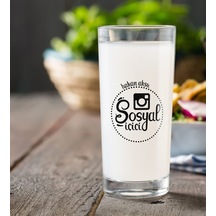 Kişiye Özel Renkli Baskılı Sosyal İçici Rakı Bardağı-4