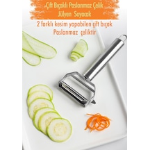 Paslanmaz Çelik Sebze Meyve Julyen Soyucu & Doğrayıcı 17 Cm Diğer