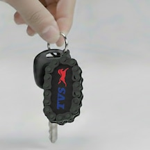 Tvs Marka Motosiklet İçin Anahtarlık Kırmızı - Siyah