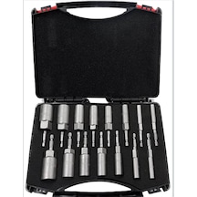 15 Parça Bits Saplı Lokma Seti Matkap Için 5,5 Mm - 19 Mm
