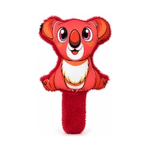 Lupox Dijital Koala Kuyruk Hışırtı Detaylı Peluş Oyuncak Kırmızı