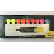 Faber Castell Fosforlu Kalem 1548 10+1 Kutu Çok Renkli