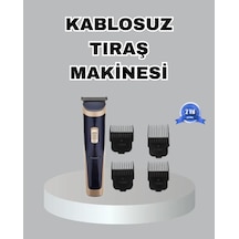 Çelik Bıçaklı Uni Şarjlı Tıraş Makinesi Sessiz Motor, Kablosuz Ve Ayarlanabilir