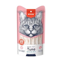 Wanpy Ton Balıklı ve Karidesli Sıvı Krema Kedi Ödülü 25 x 14 G