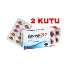 2 Kutu Omepa-Q10 - Omega 3 Ve Koenzim Q10 Ubiquinol 30 Kapsül