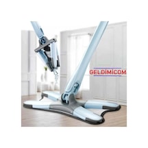 X Mop Kendinde Sıkmalı 1 Adet Yedek Bezli Xmop Pratik Paspas Yer Duvar Sil