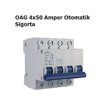 Oag 4x50 Amper Trifaze Nötr Kesicili Otomat Sigorta