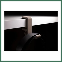 En-cag 3d Baskı Masa Kenarı Kulaklık Askısı Çizgili Kulaklık Tutucu Sıkıştırmalı Kulaklık Askısı 10-40 Mm Masa - Gri Bss