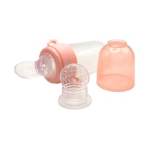 Yaozixa Bebekler İçin Silikon Besleme Aleti: Meyve-meyve Püresi, Yoğurt, Kuru Mamalar İçin 40ml Poşetli Kaşık Ve Ağızlık