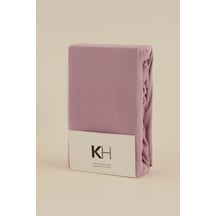 Karaca Home Penye Fitted Çarşaf Tek Kişilik 100x200+30 Cm Pembe Pembe