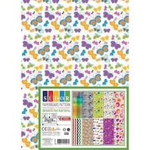 Südor Desenli Fon Kartonu 25x35 250gr 10 Lu Ek02