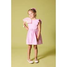Defacto Kolsuz Poplin Pembe Elbise Kız Bebek H9619a526hspn171 Pembe-pn171