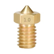 Koodmax 3d Yazıcı Extruder M6 1.75mm / 1.0mm V5 - V6 Pirinç Nozzle Baskı Kafası